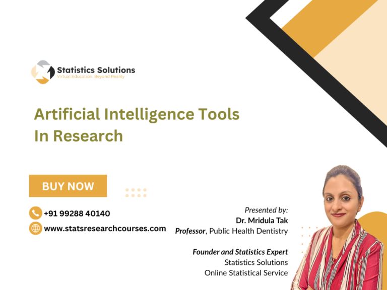 Artificial Intelligence Tools in Research