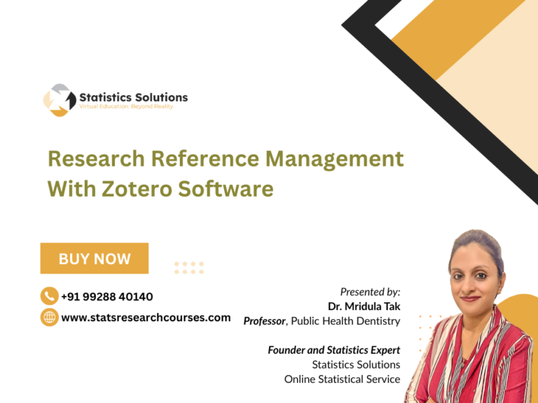 Research Reference Management with Zotero Software