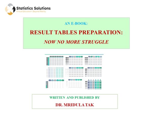 Buy Result Tables Preparation eBook Online